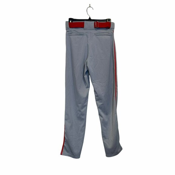 ✨Nike Size XL Big Kids Dri-fit Baseball Pants Gray With Red Belt✨ - Picture 2 of 8